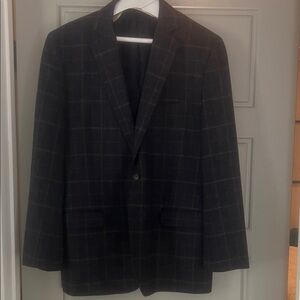 Brooks Brothers Classic navy Checkered Men's Blazer